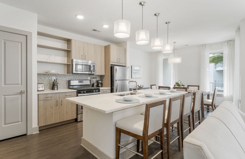 Spacious and Well Lit Kitchen
