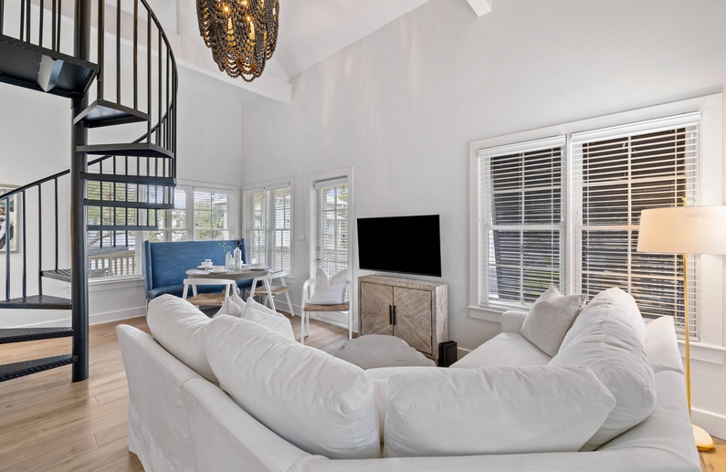 Living Area - Equipped with a Large Flat Screen TV