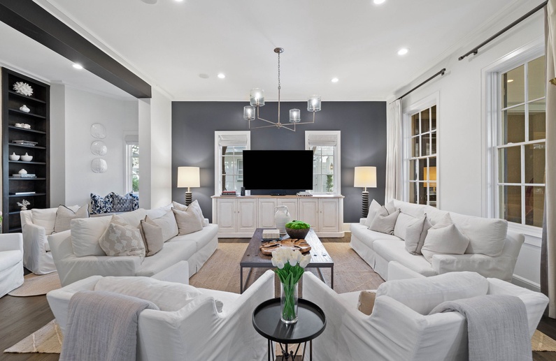 Living Room - Complete with new designer furnishings