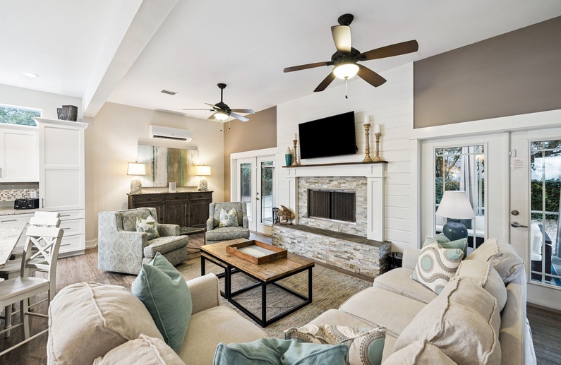 Cozy & Well Appointed Living Area