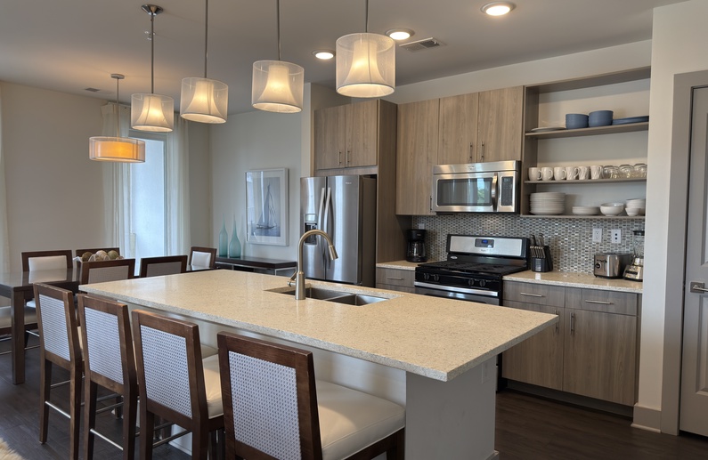 Spacious and Well Lit Kitchen