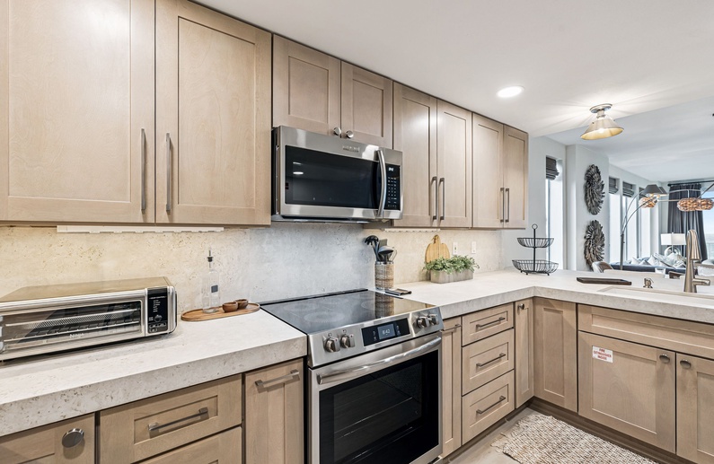 Chef's Kitchen with Stainless Steel Appliances