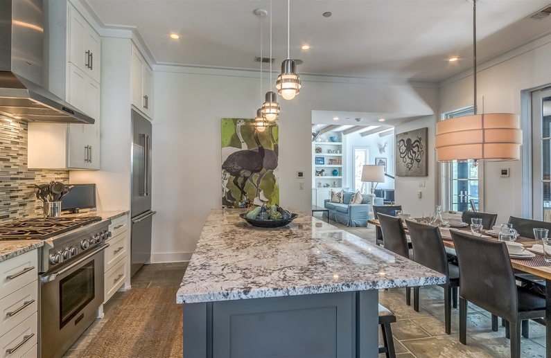 Kitchen - Equipped with High End Stainless Steel Appliances