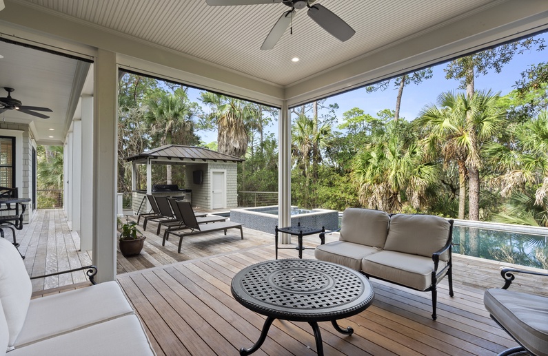 Covered Area of Pool Deck