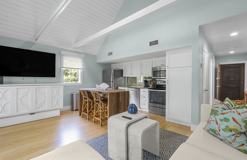Living Area looking into Kitchen