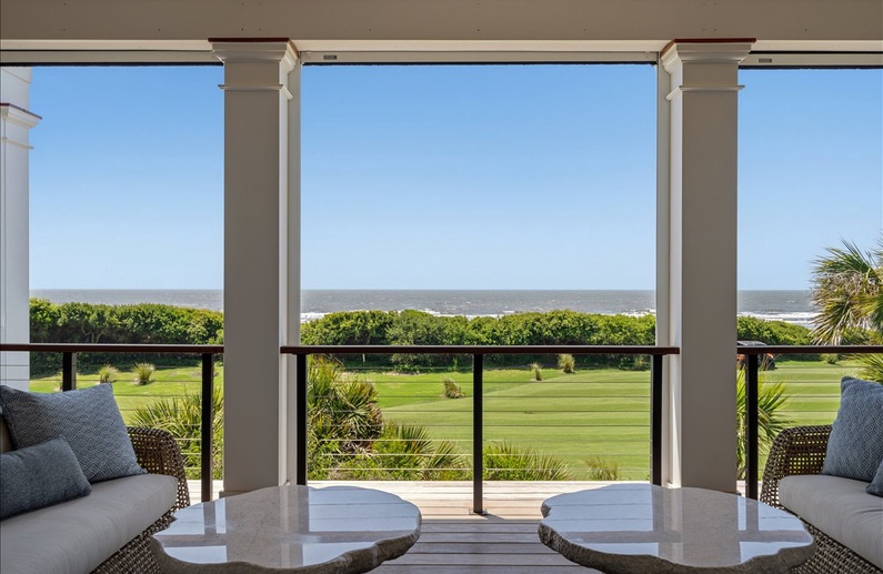 Oceanfront Covered Deck