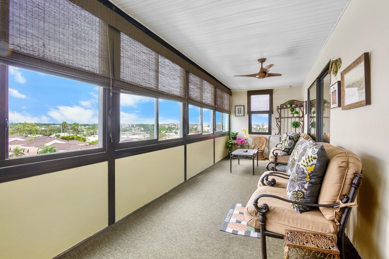 Screened lanai