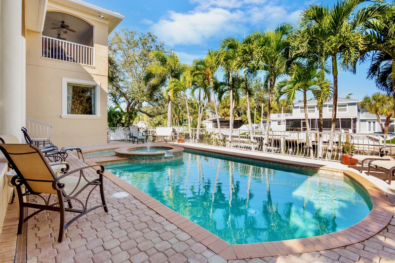 Private heated pool and in-ground spa