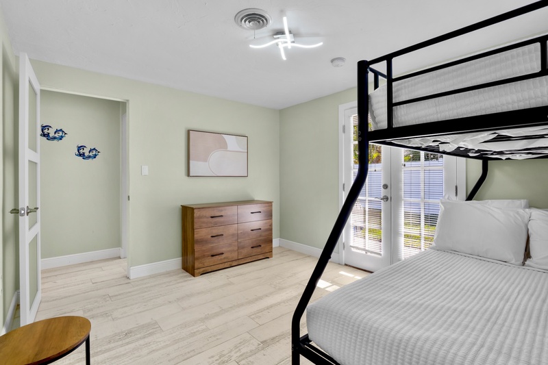 Third Bedroom, Twin over Full bunk bed with Twin trundle