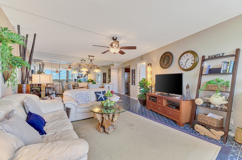 Living Room Seating with TV