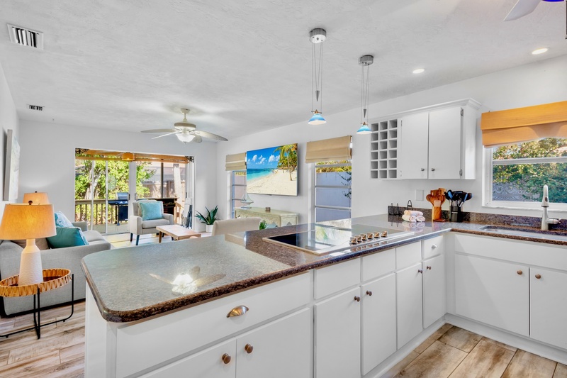 Modern kitchen with all appliances