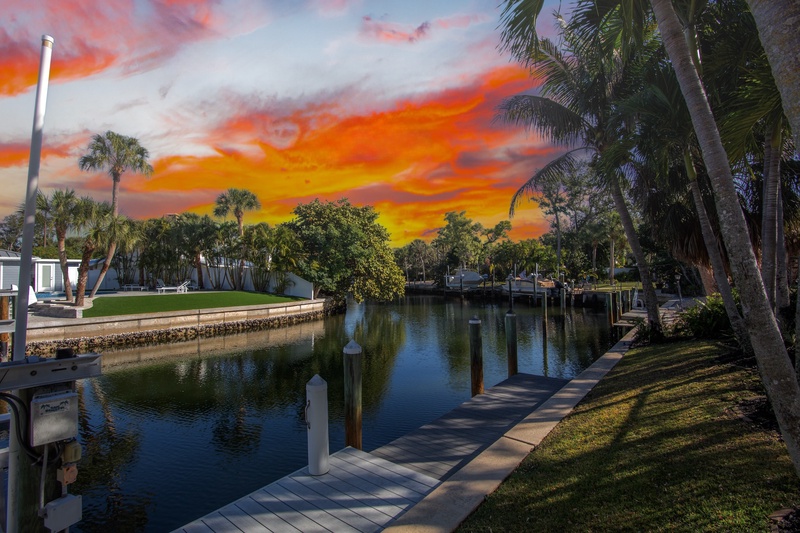 Waterfront location with private dock access