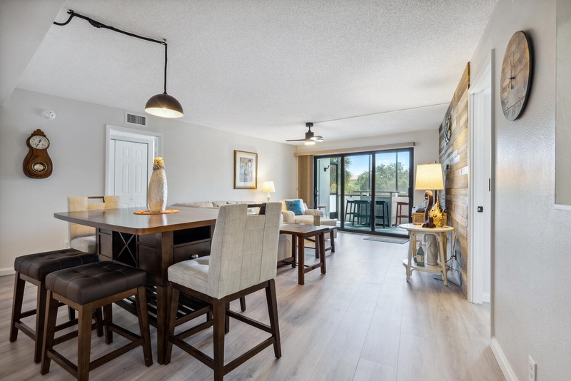 Open-concept Dining and Living Area