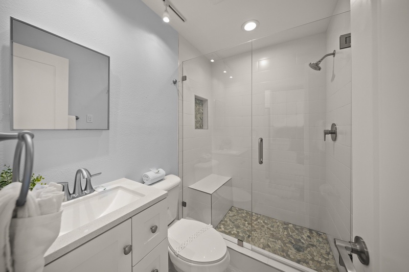 Unwind in your spa-like ensuite featuring a rainfall shower, soaking tub, and modern finishes that create your perfect retreat.