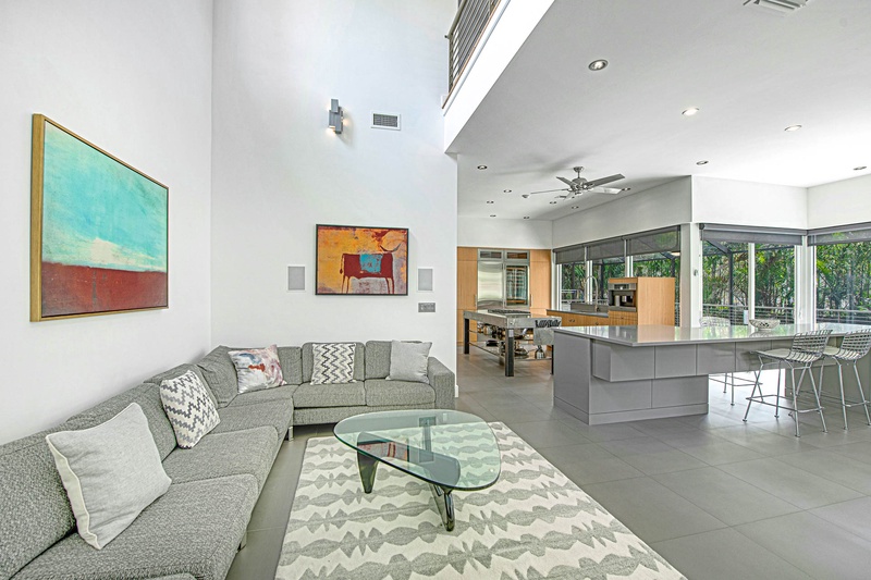 Bright Living Space with Smart TV