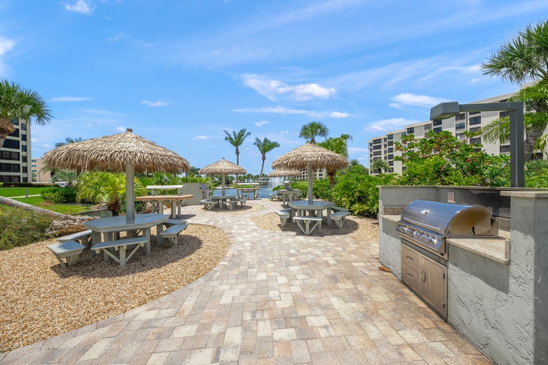 Gulf and Bay Club BBQ Grilling Area Mid-Property