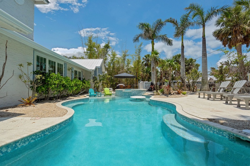 Private Pool and Spa, Water Slide