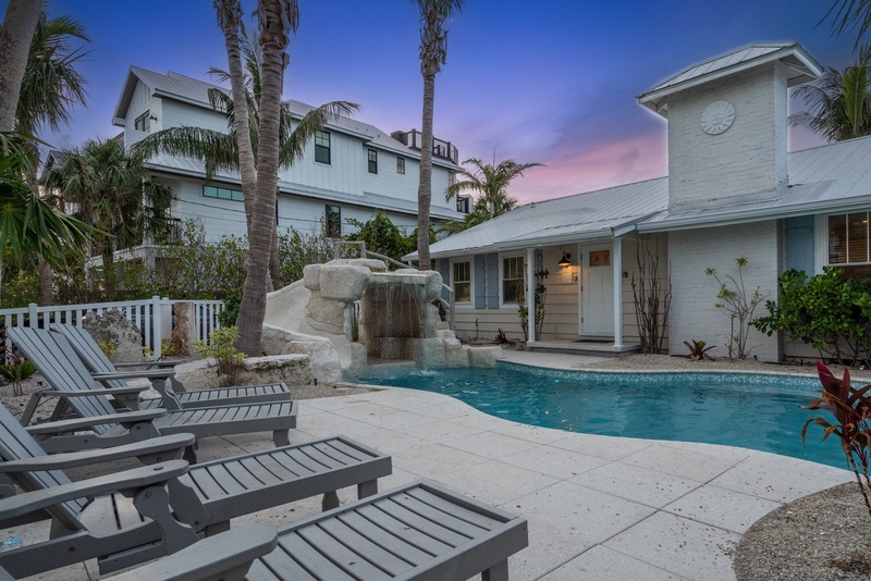 Poolside Loungers, Water Slide
