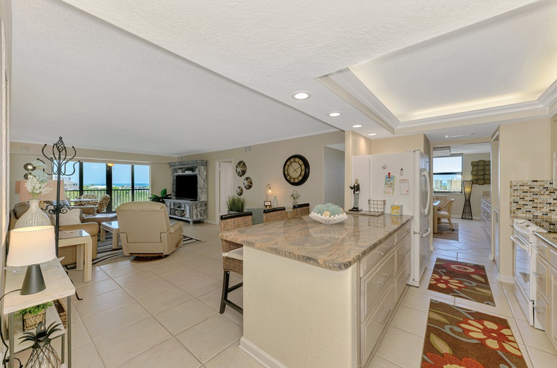 Kitchen and Open-concept living area