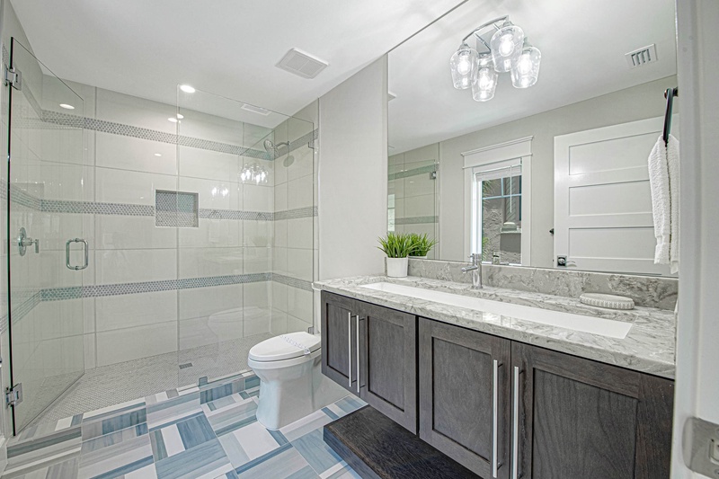 Sixth Bedroom (2nd Floor), Vanity and Walk In Shower