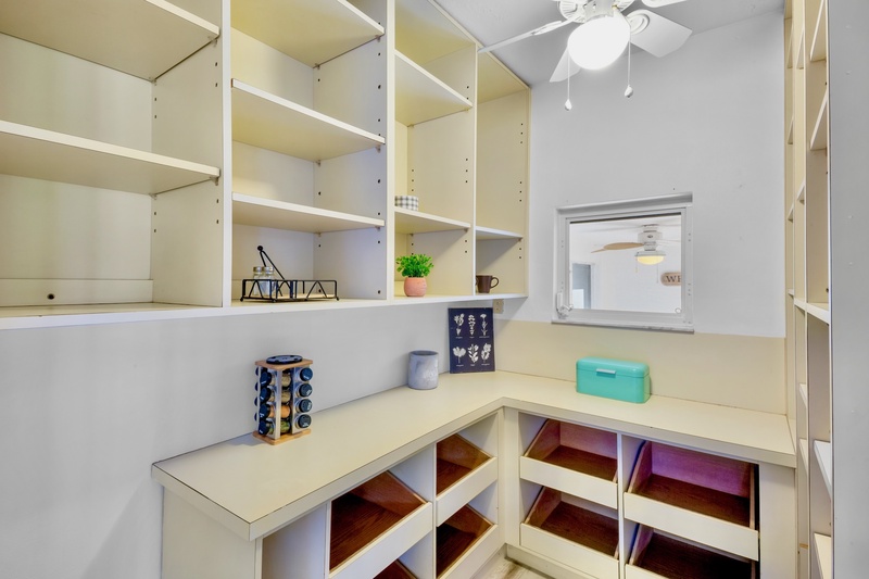 Plenty of cabinet space for your essentials