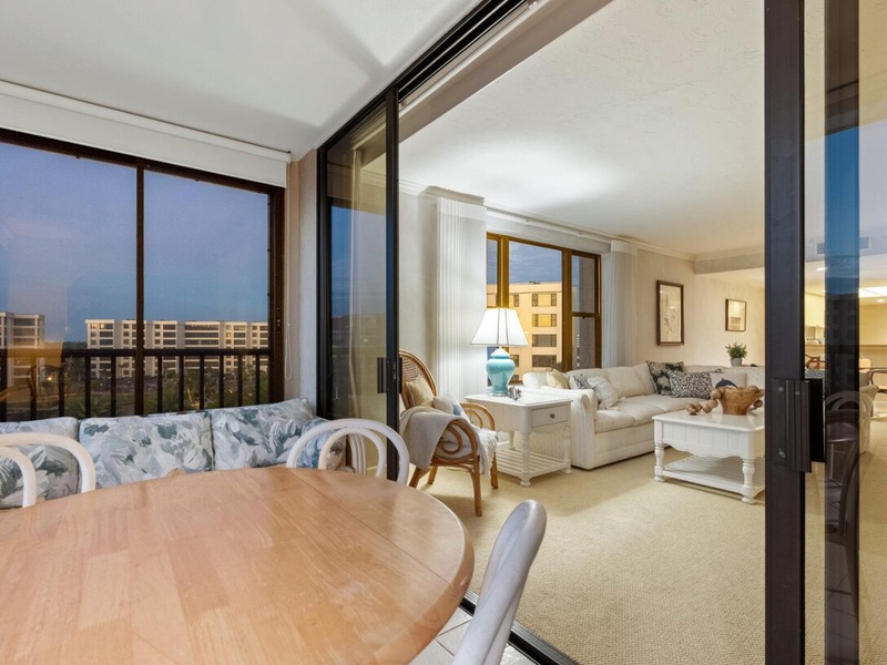 Relax in your spacious living area, flowing seamlessly to the balcony where you'll enjoy stunning city views and evening breezes.