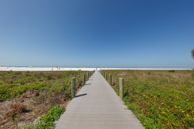 Pathway leading to the beach