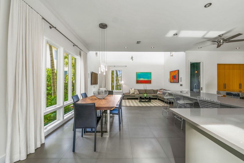 Great Room- Living, Dining, Kitchen w/ Direct Access to Pool