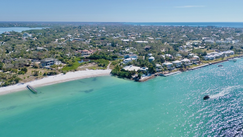 Stunning aerial view showcases pristine turquoise waters