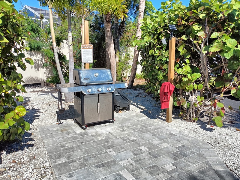 secondary grill area near condo
