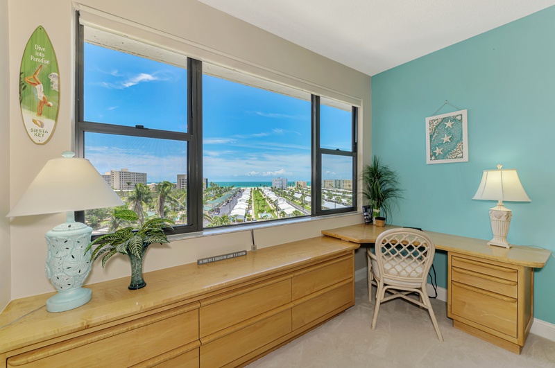 Primary Bedroom Desk and Views