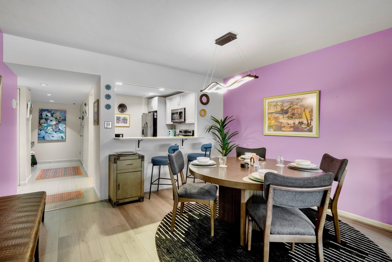 Comfortable dining space