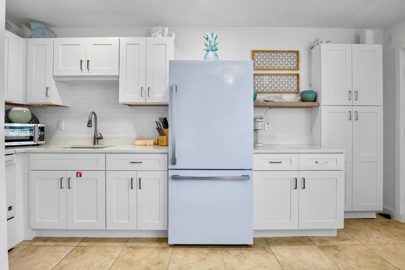 Bright kitchen with ample storage