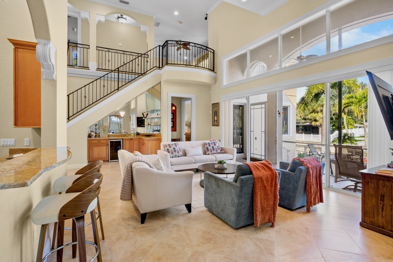 Living space with comfortable seating