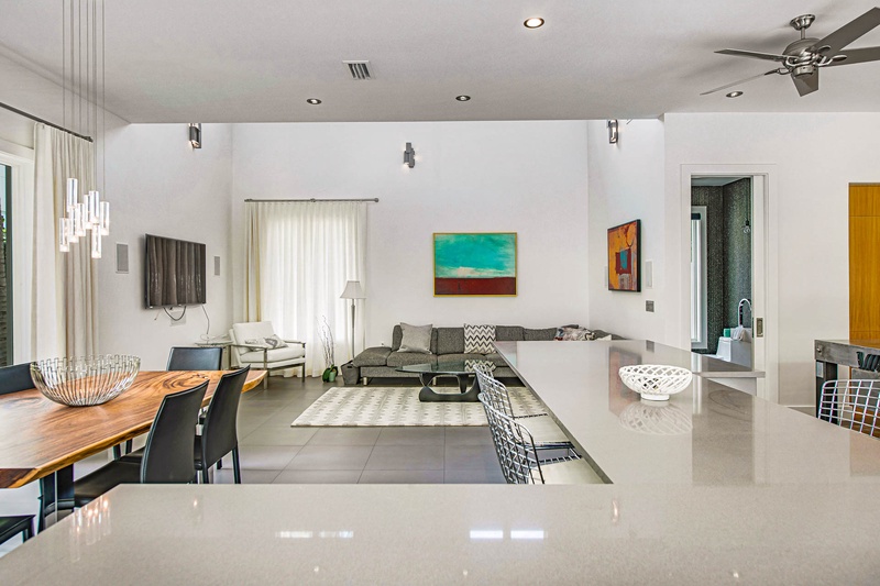 Bright Living Space with Smart TV