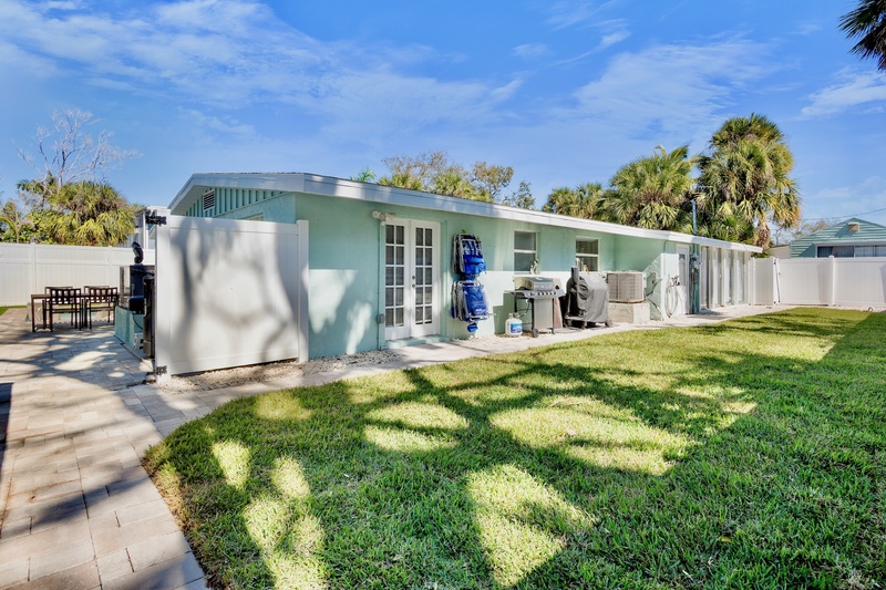 Private area with beach chairs