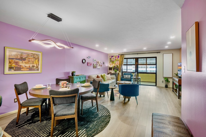 Comfortable living area for relaxing