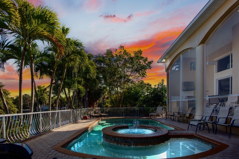 Private heated pool and in-ground spa