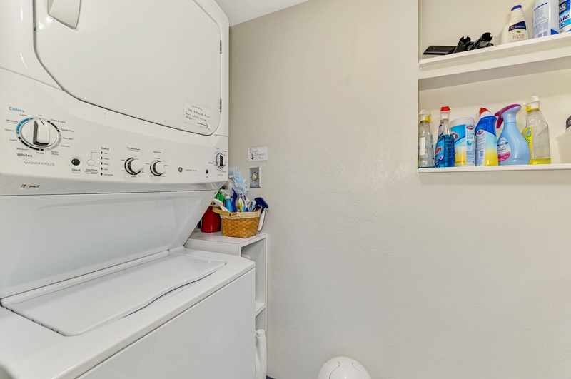 In-unit laundry room