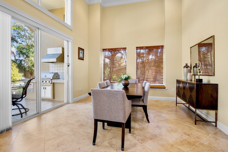 Dining table for shared meals