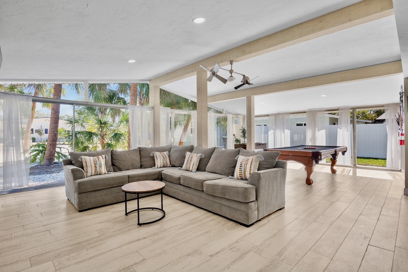 Spacious living area