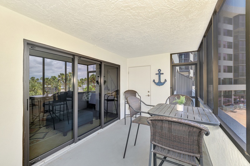 Private Balcony with seating