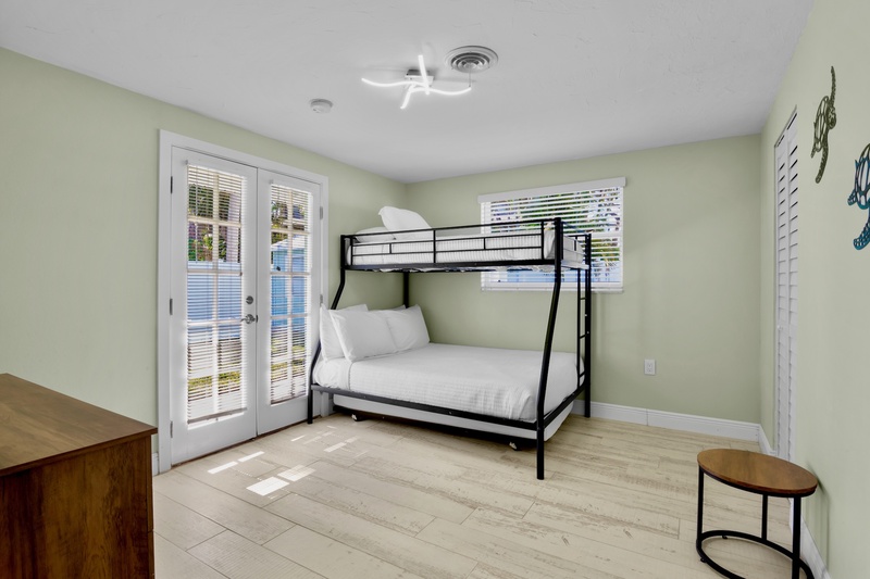 Third Bedroom, Twin over Full bunk bed with Twin trundle