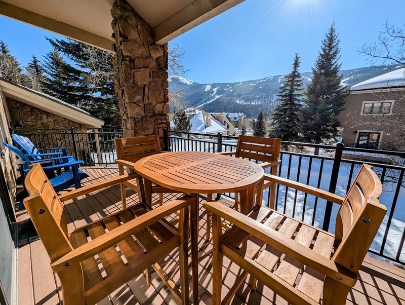 Private balcony with Keystone Ski Hill Views #winter