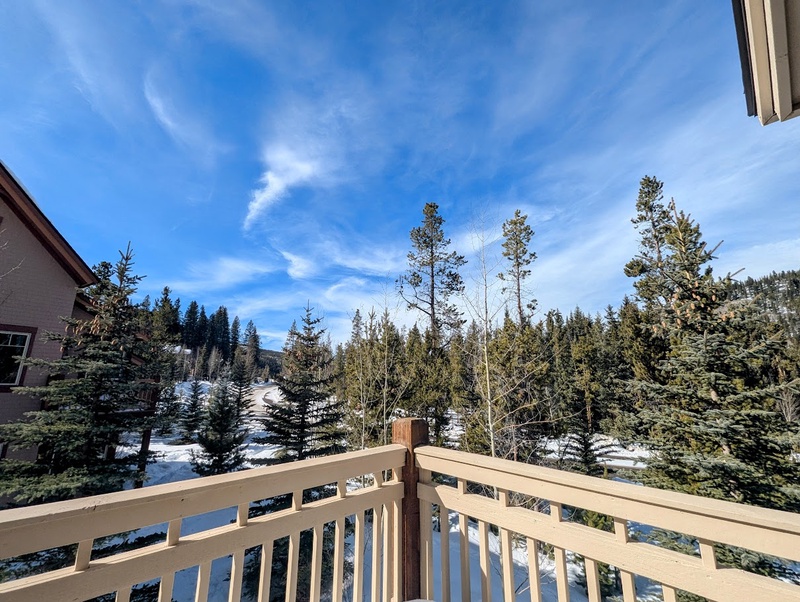 Private balcony view #winter
