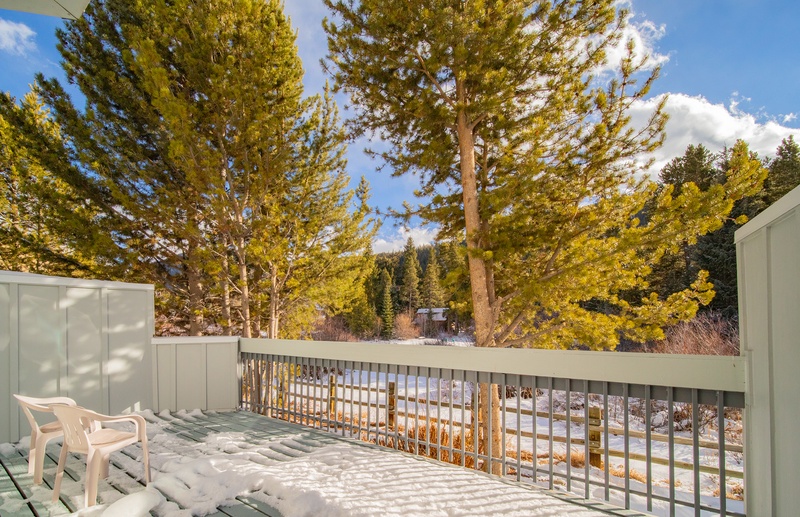 Large private deck #winter