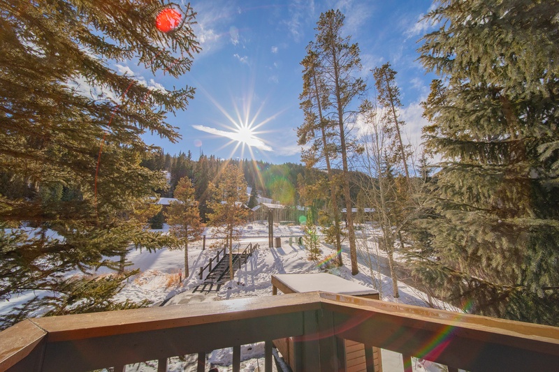 View towards Keystone ski mountain #winter