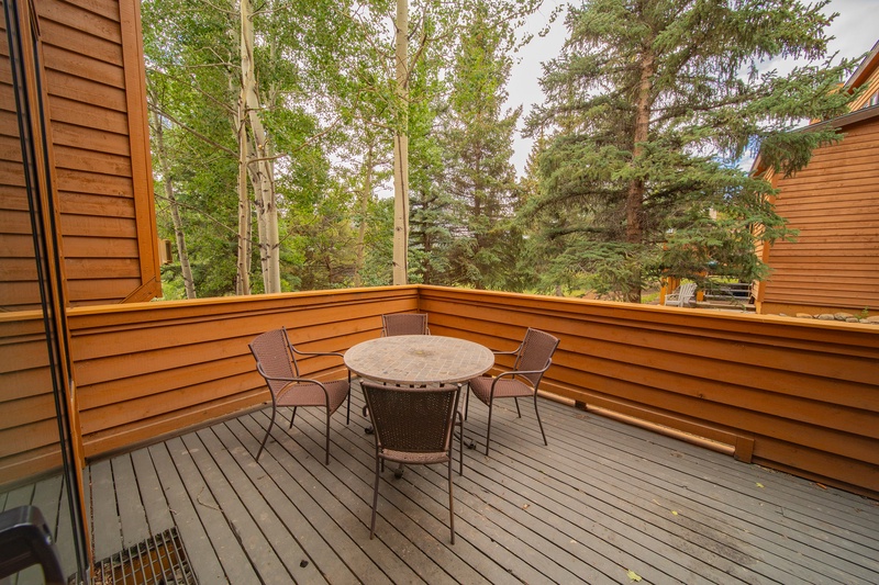 Private deck with wooded views #summer