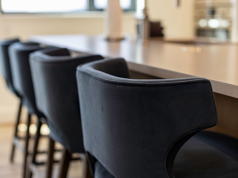 Pull up a seat at the sleek counter—your morning coffee or evening glass of wine has never looked so good with these modern bar stools.