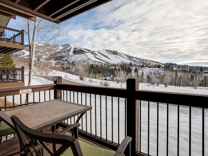 Step onto your private balcony and breathe in crisp mountain air while gazing at snow-dusted slopes—an unforgettable winter escape where the alpine landscape feels like your personal backdrop.